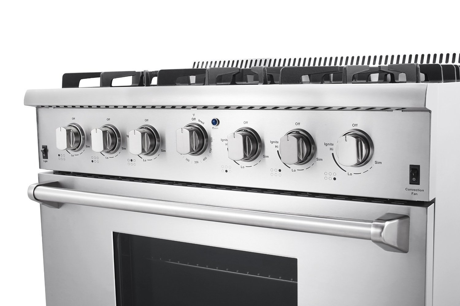 36" THOR KITCHEN 6 BURNER DUAL FUEL RANGE N4 free image download