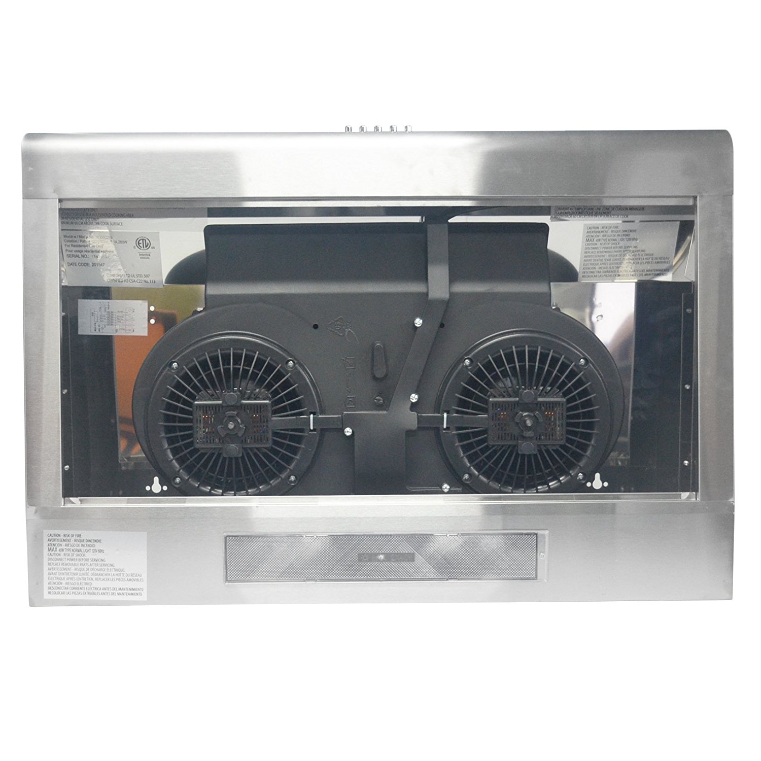 30" Range Hood Kitchen Wall Mount Stainless Steel Glass Stove Vents USA