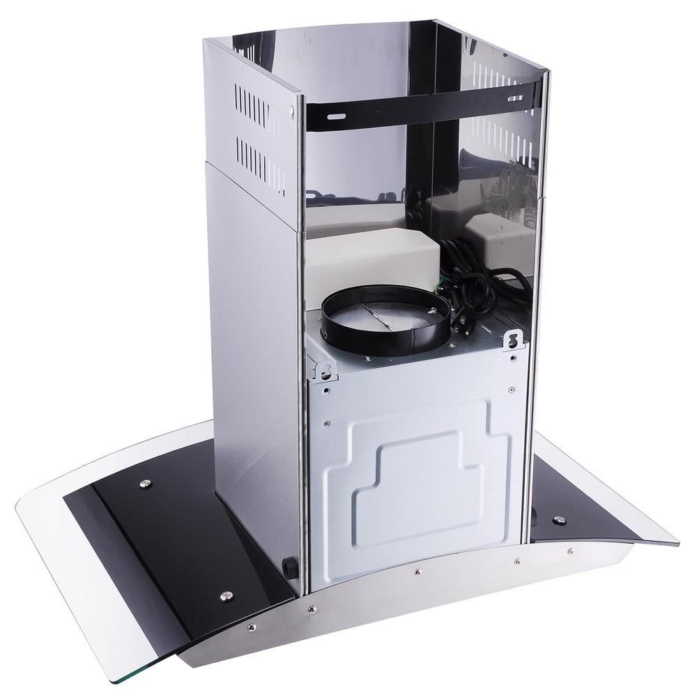 Gracelove 30" Range Hood Kitchen Wall Mount Stainless Steel Glass Stove