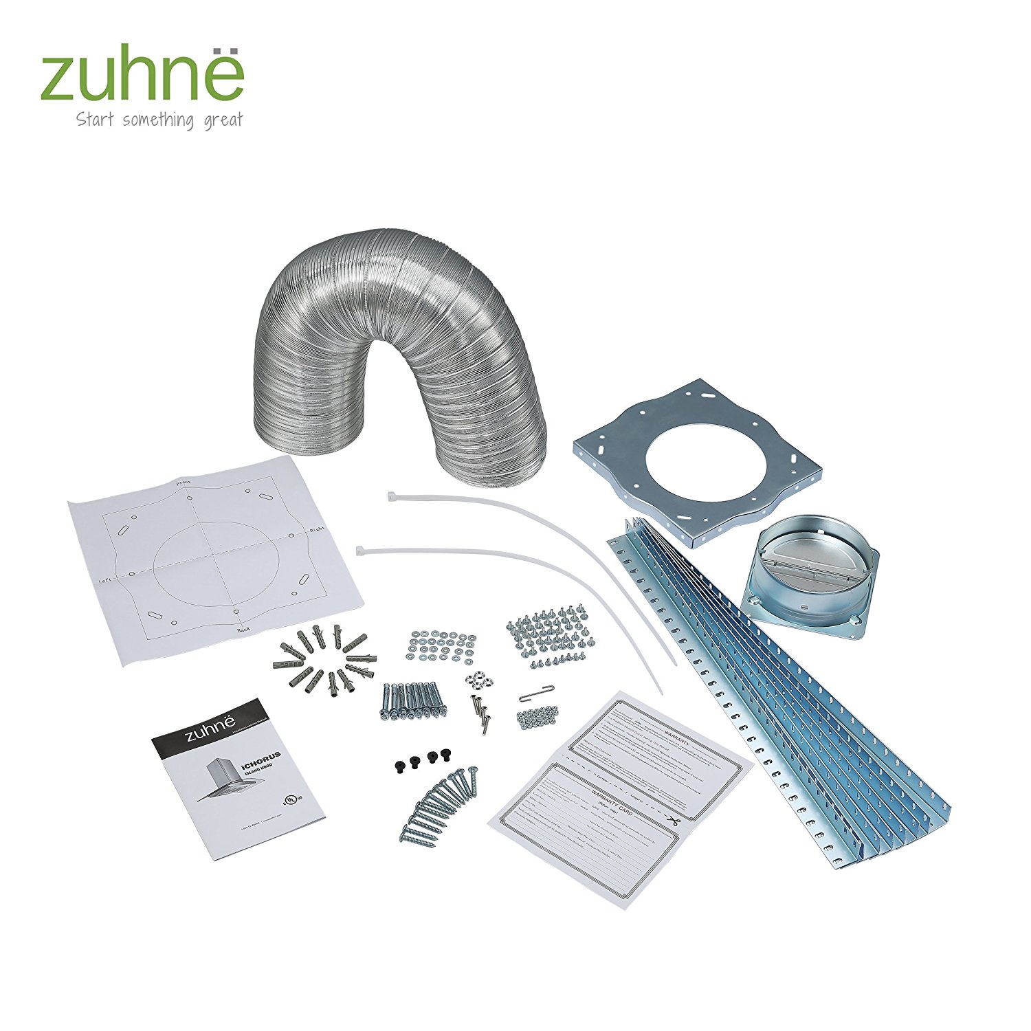 Zuhne iChorus 36 inch Kitchen Island Vented/ Ductless Stainless Steel