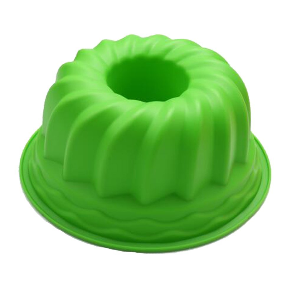 1ea 9" Alekoo NonStick Silicone DIY Cake Bundt Pans, Chiffon Mold, Savarin Pan (High) N13 free