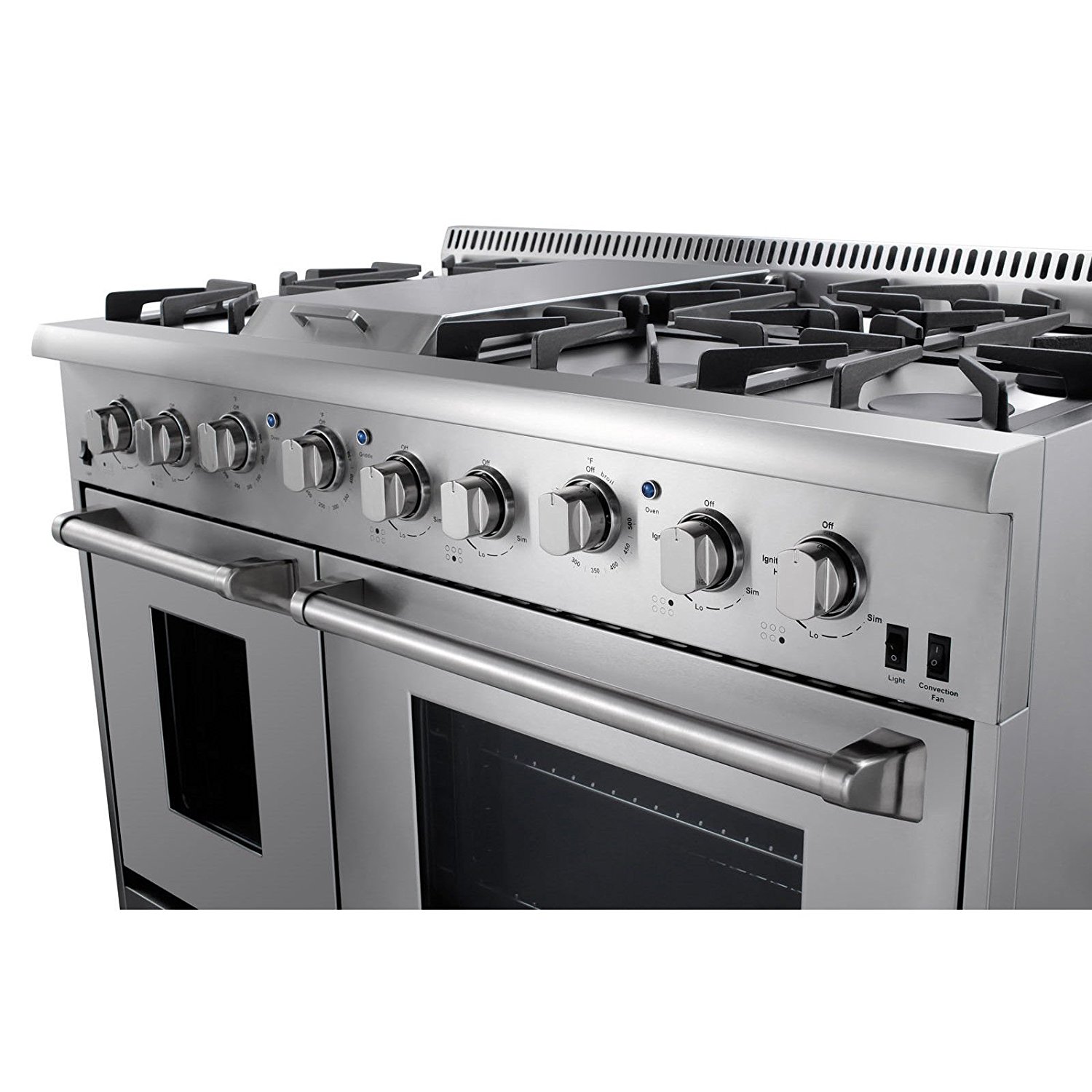 48" Dual Fuel Range 6 Burner With Double Oven and Griddle N4 free image