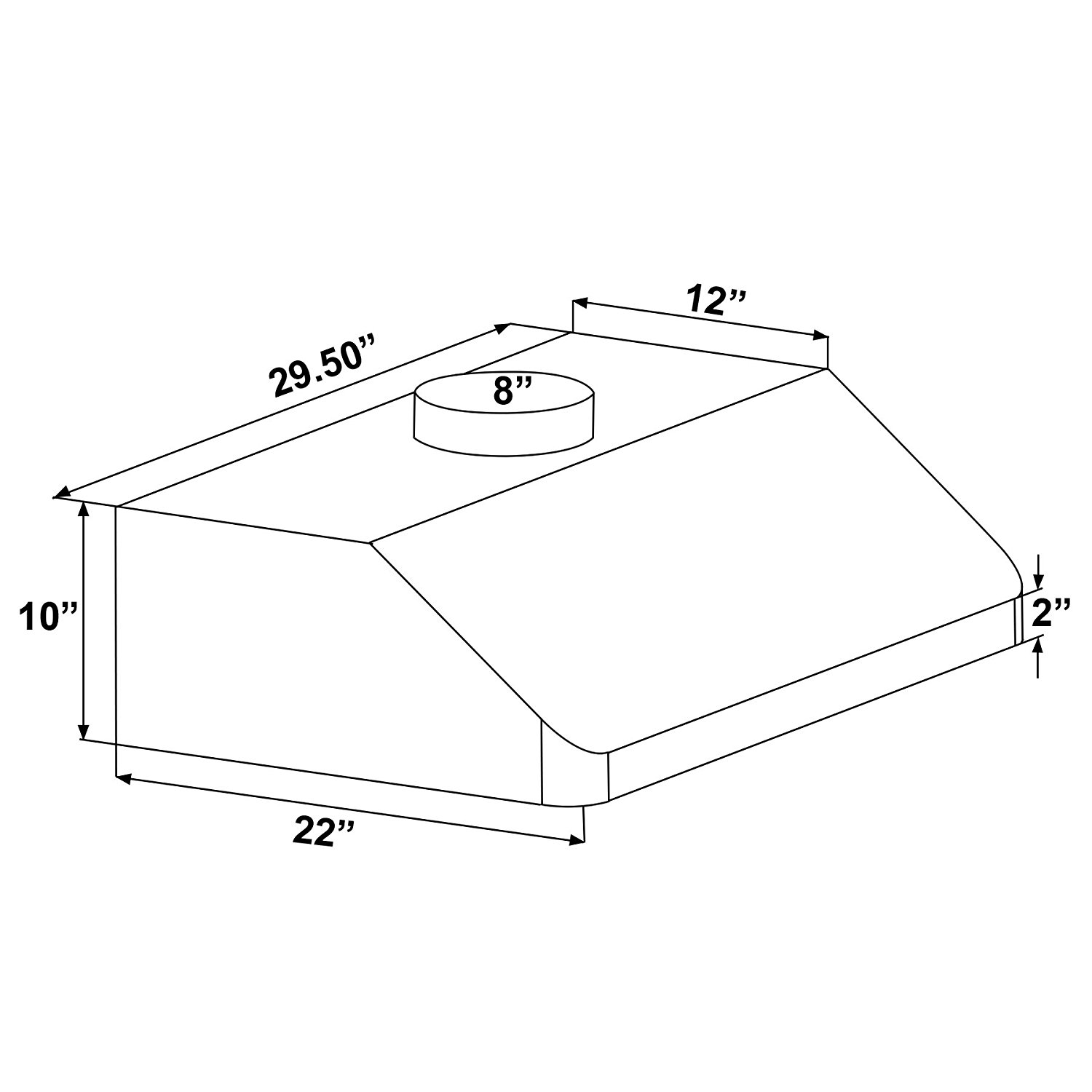 FIREBIRD New 30" European Style Under Stainless Steel Range