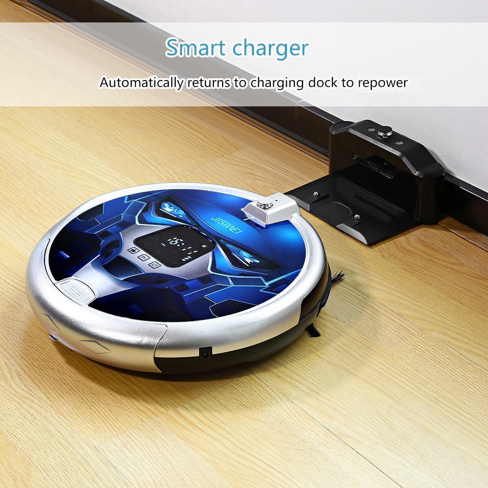 JISIWEI S+ WiFi Enabled Robotic Vacuum Cleaner with Camera and Mobile