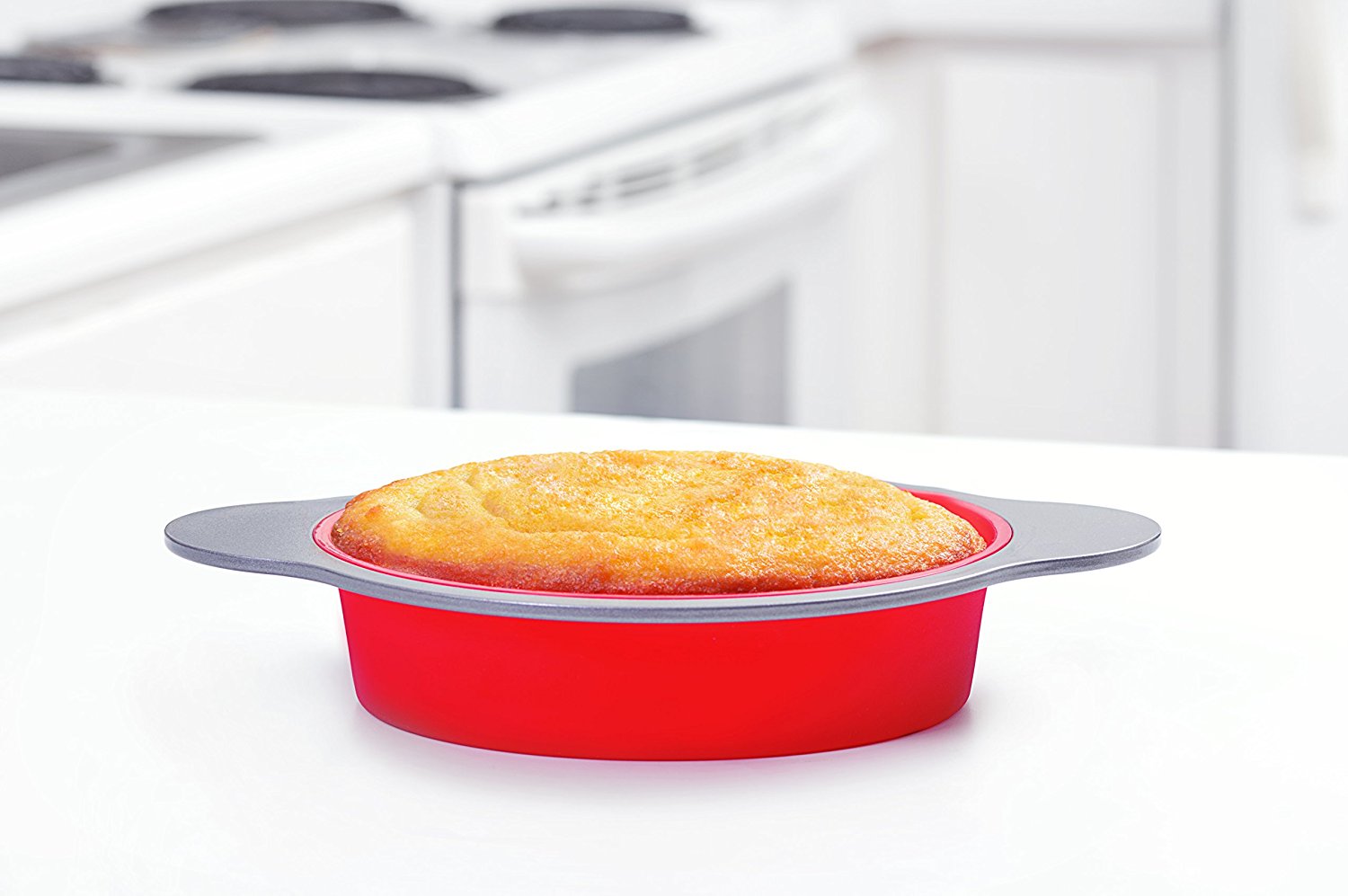 Silicone Round Cake Pan Large 9inch Baking Cake Mold by Boxiki