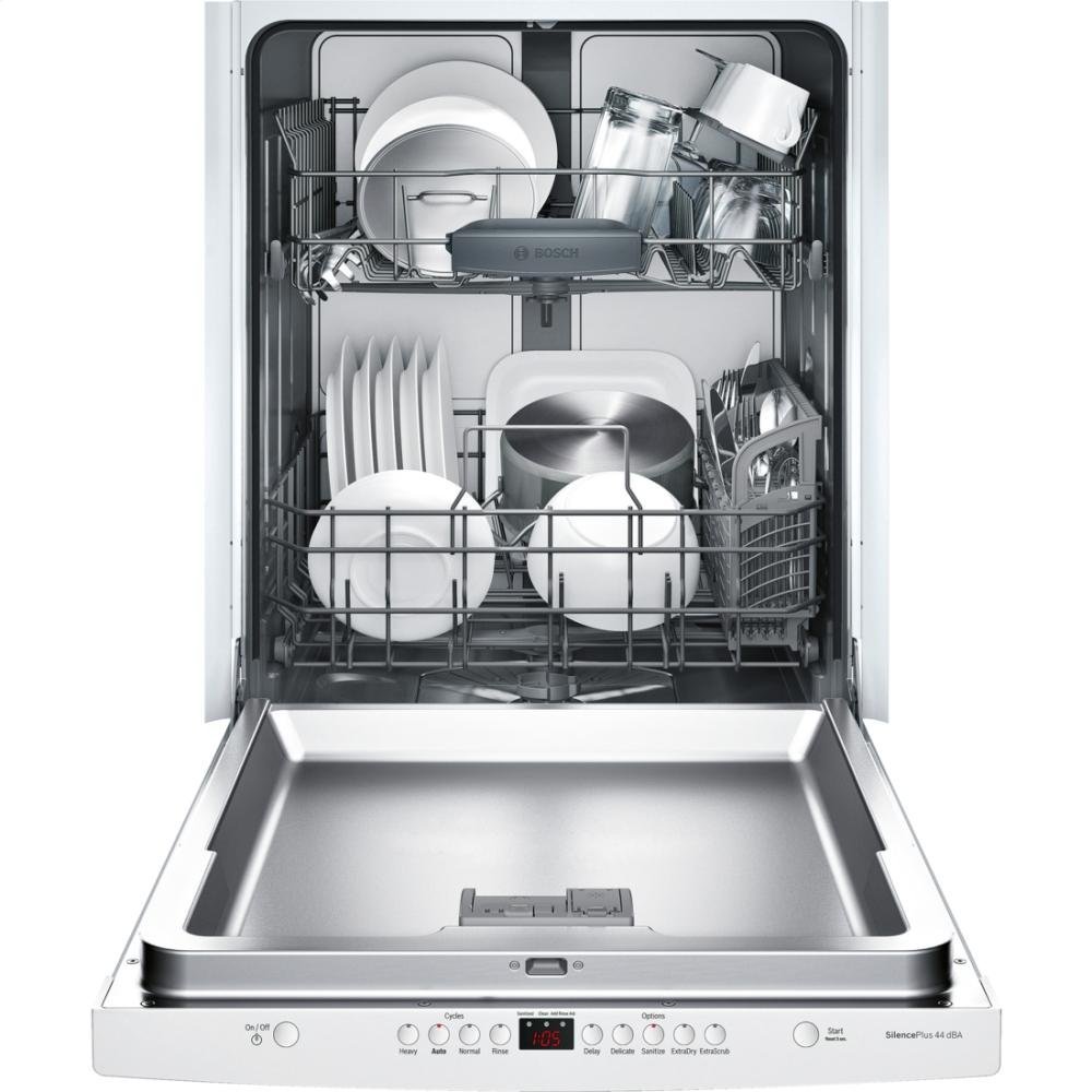 Bosch 300 Series SHS63VL2UC 24" Fully Integrated Scoop Handle Dishwasher in White N2 free image
