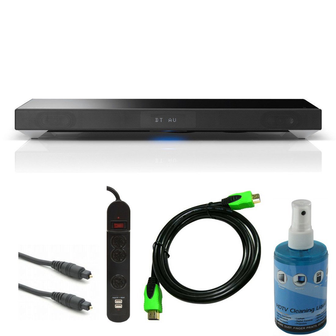 Sony TV Sound System with Builtin Subwoofer Plus HookUp Bundle HT