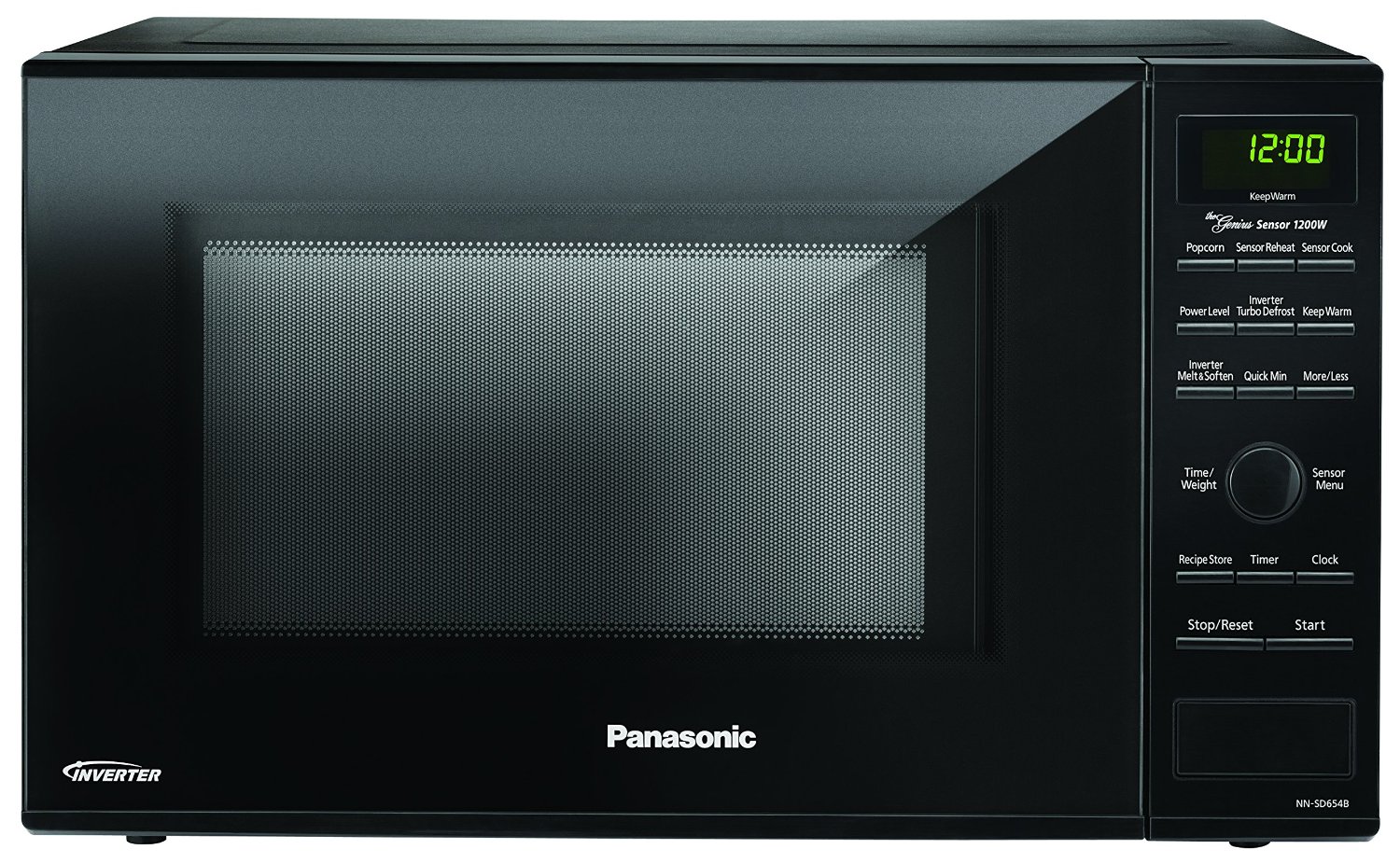 Panasonic NNSD654B Black 1200W 1.2 Cu. Ft. Countertop Microwave Oven