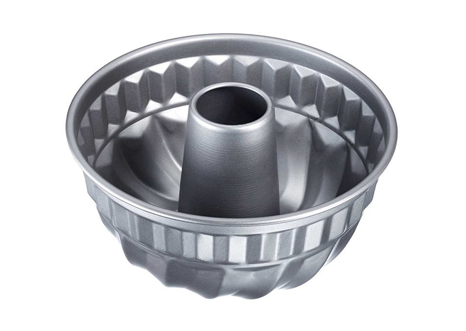 Westmark 32802270 Nonstick Fluted Tube Cake Pan, 9", Gray free image
