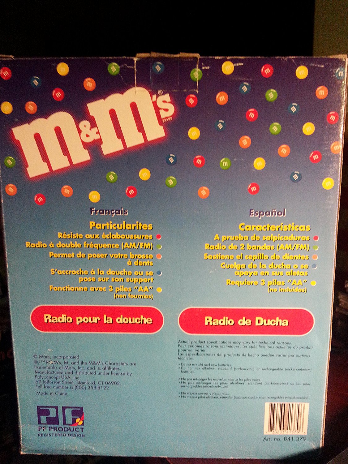 M&Ms M&M M & M Shower Radio Scuba Diver AM FM N3 free image download