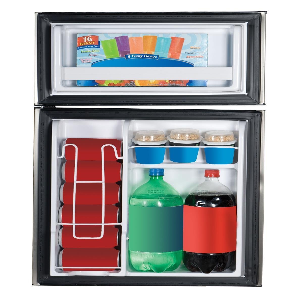 Haier HC31TG42SV 3.2 cu. ft. Top Mount Refrigerator/Freezer, Stainless Steel N6 free image download