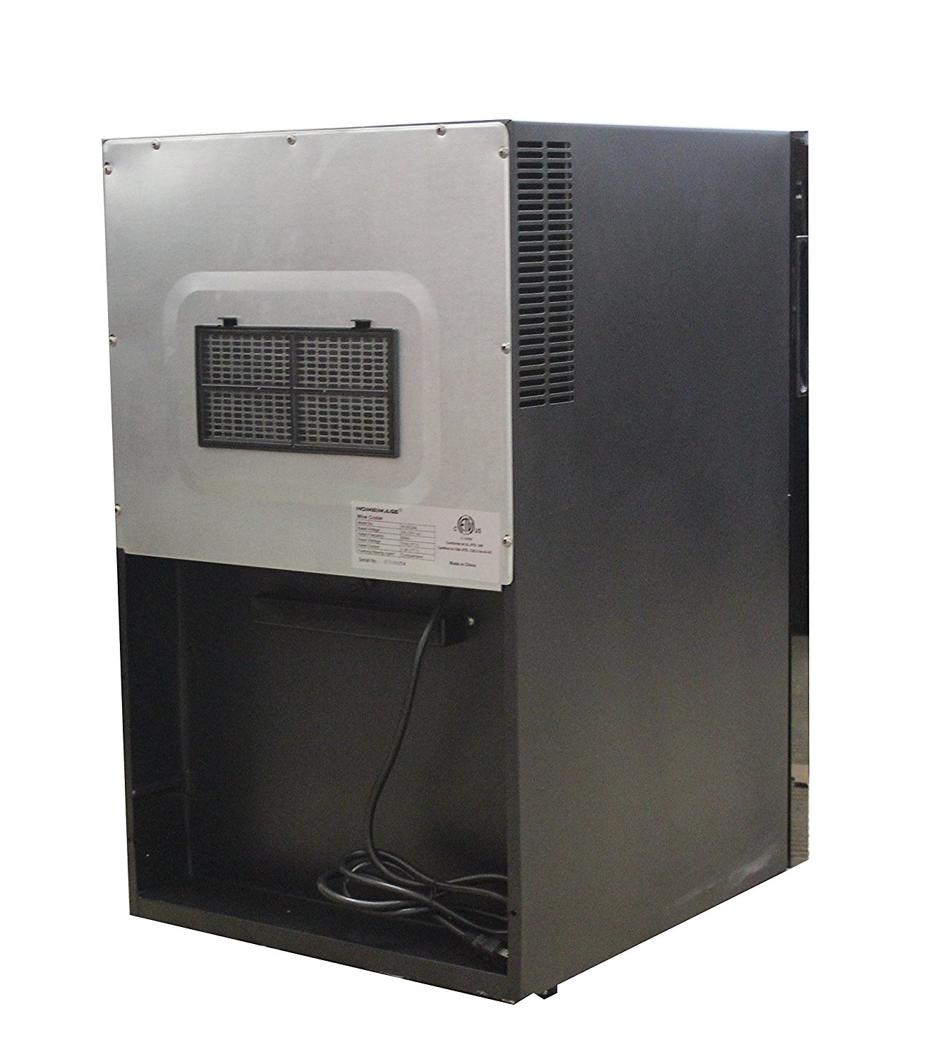 HOMEIMAGE Thermo Electric Wine Cooler w/ Tinted Glass Door 28 Bottles