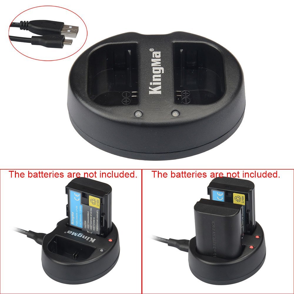 Andoer KingMa Dual 2Channel ENEL14 Battery Charger for Nikon D3100