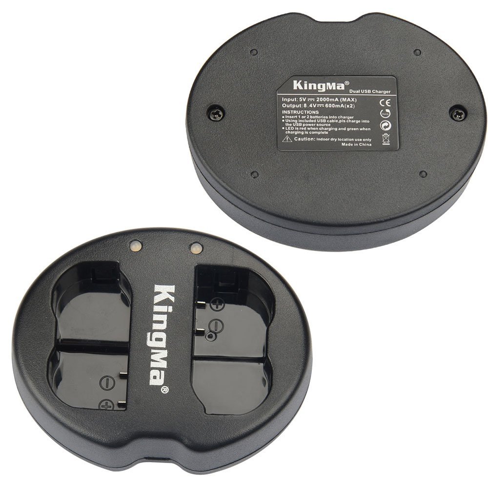 Andoer KingMa Dual 2Channel ENEL14 Battery Charger for Nikon D3100