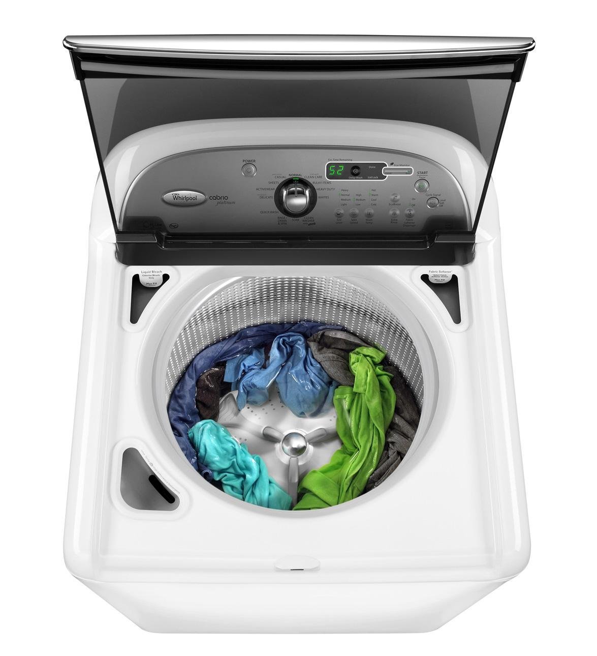 Whirlpool WTW8600YW Cabrio 4.6 Cu. Ft. White Top Load Washer Energy Star N3 free image download