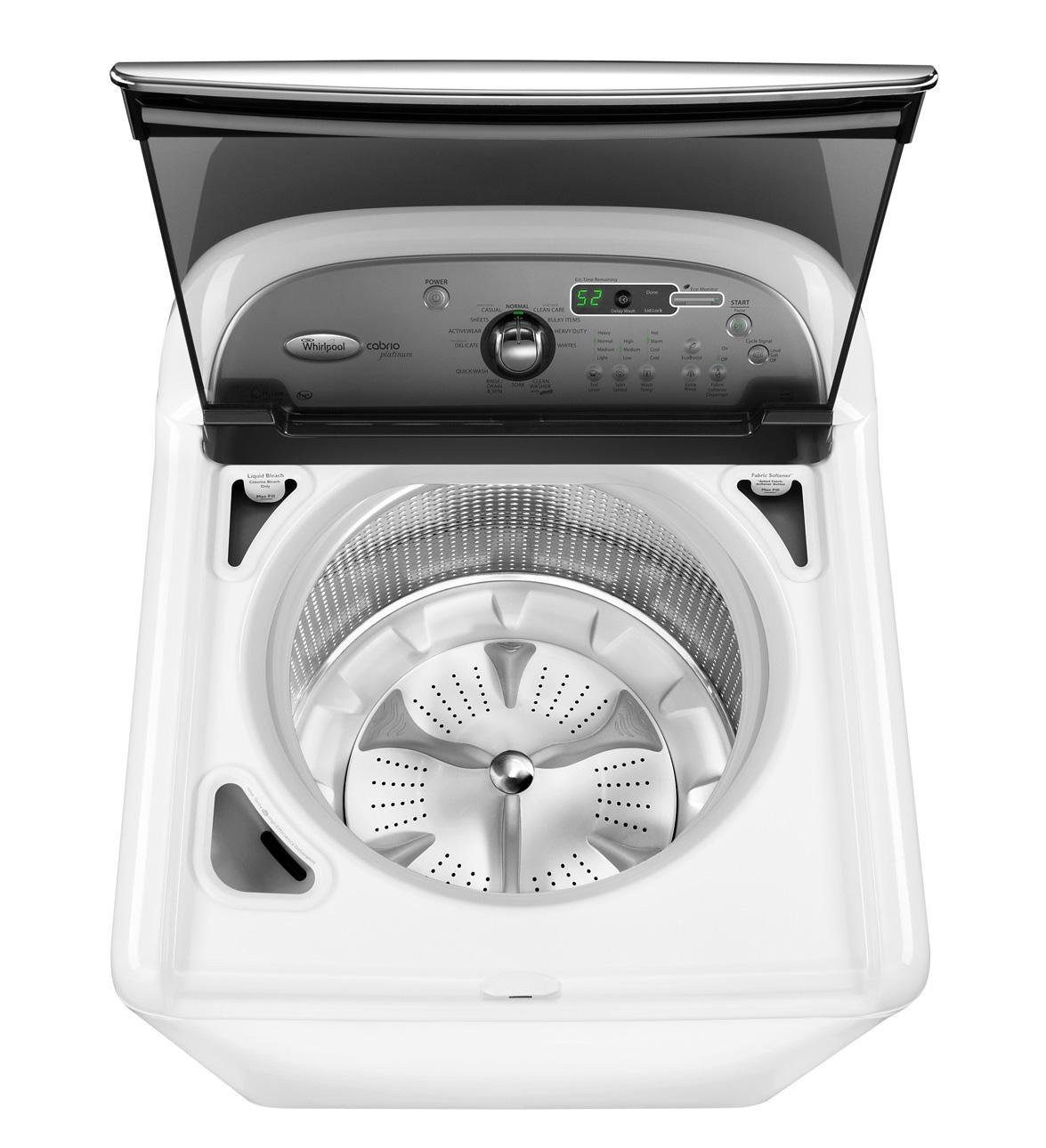 Whirlpool WTW8600YW Cabrio 4.6 Cu. Ft. White Top Load Washer Energy