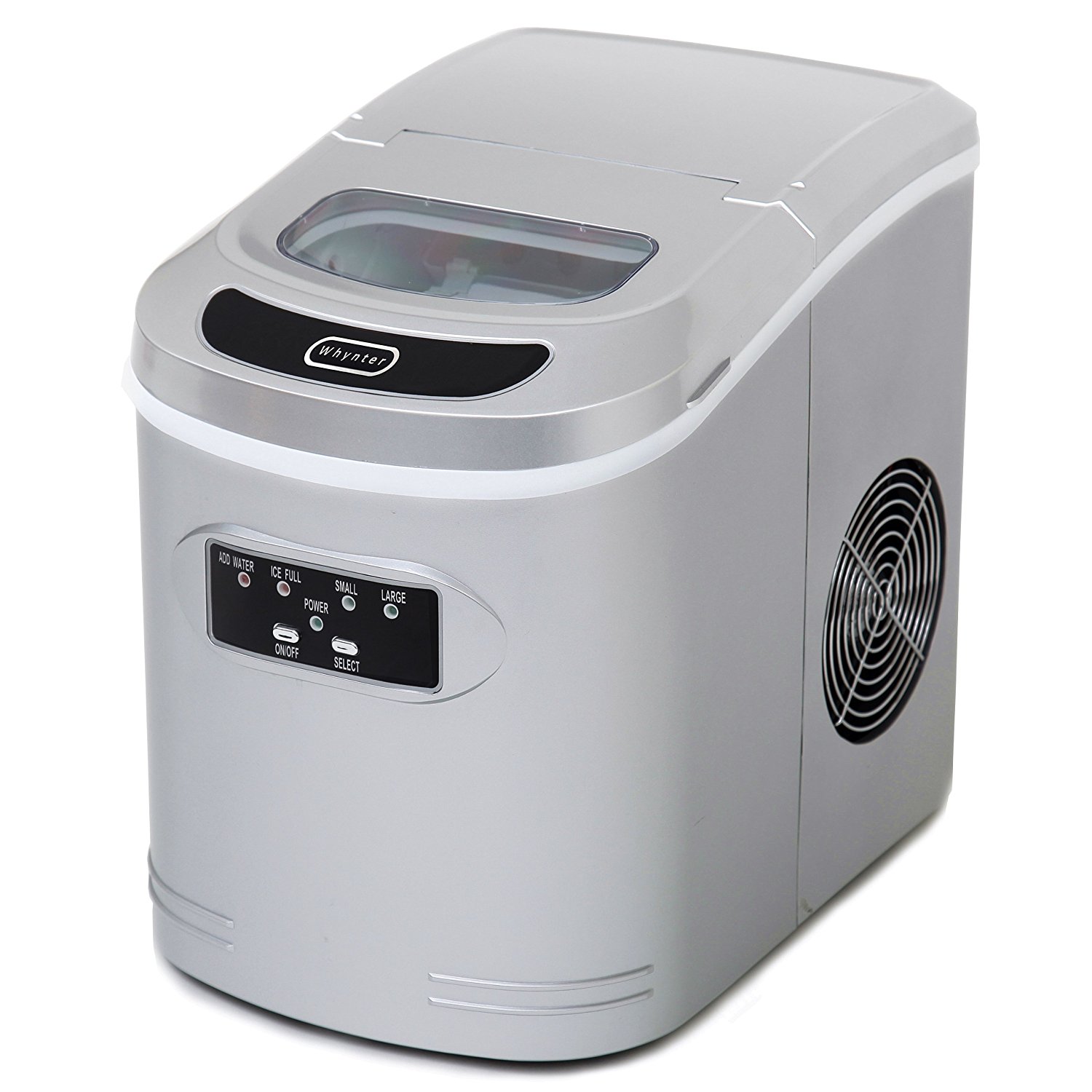 Whynter IMC270MB Compact Portable Ice Maker, 27 lb. Capacity, Metallic