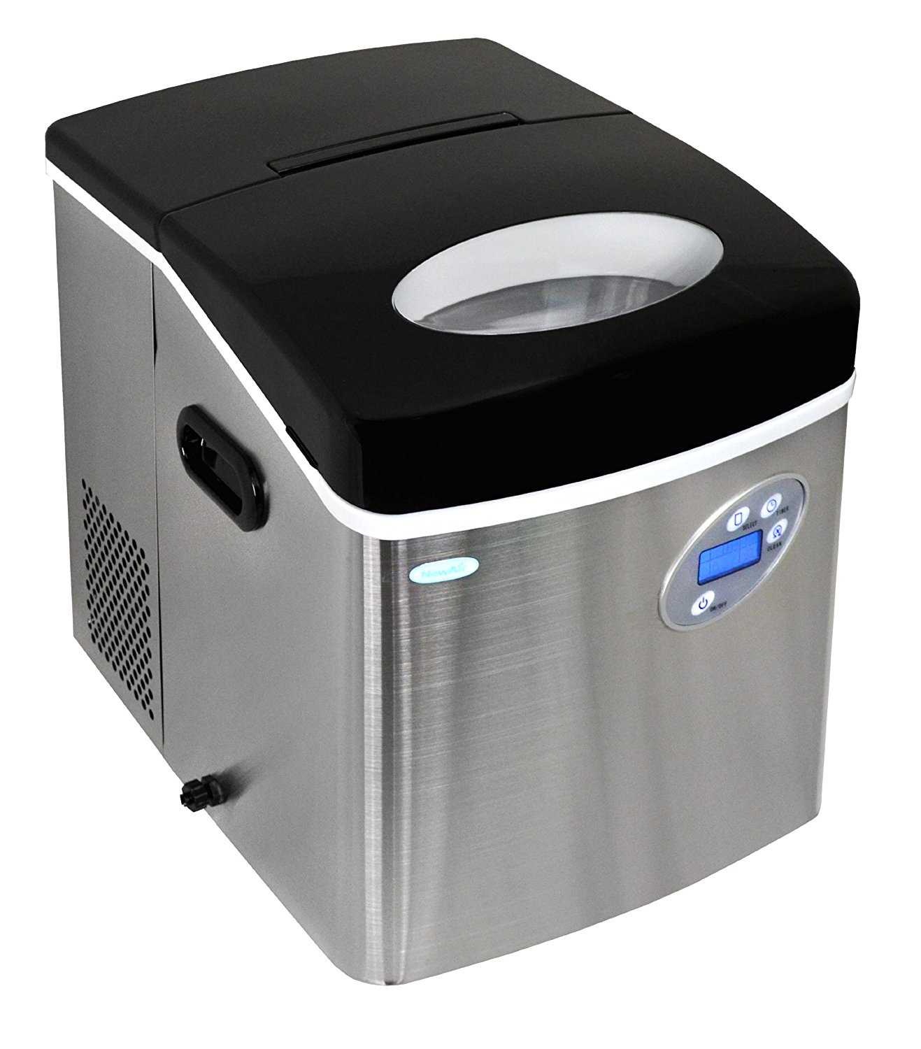 Newair AI215SS Stainless Steel Portable Ice Maker with 50 Lbs. Daily