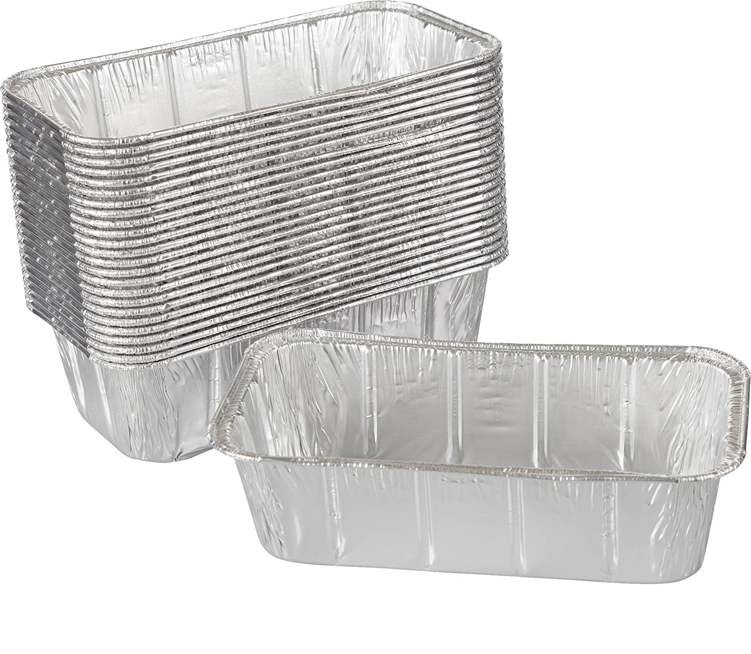 Paksh Disposable Loaf Pan 50 Baking Pans for Breads, Brownies, Pound