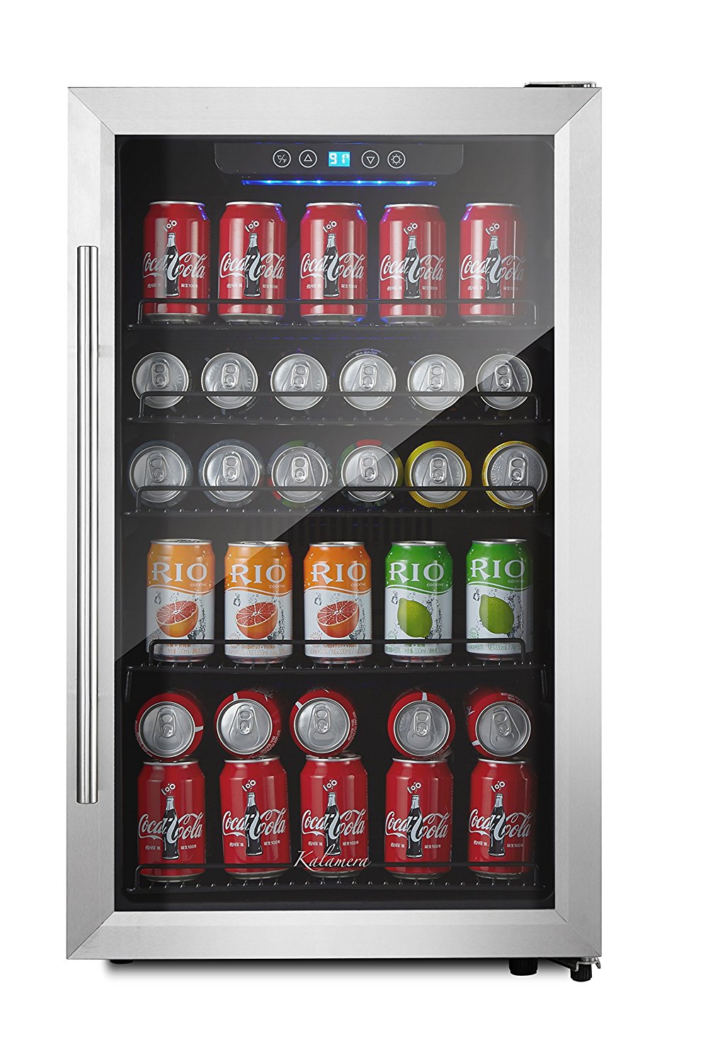 Kalamera 150can Beverage Refrigerator Stainless Steel Touch Control N5