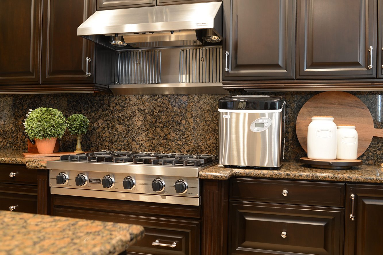 Newair AI215SS Stainless Steel Portable Ice Maker with 50 Lbs. Daily