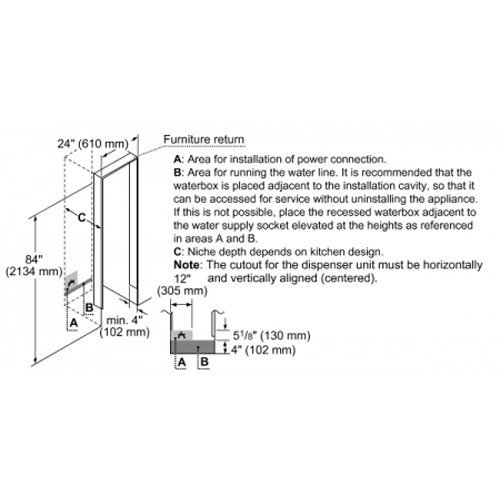 Thermador 24 In. Panel Ready Freezer Column T24ID800RP N3 free image
