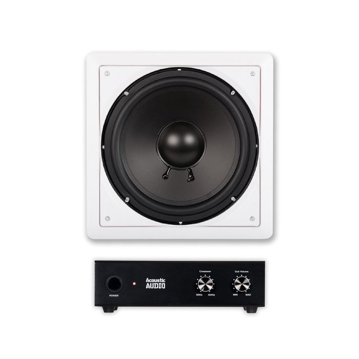 Acoustic Audio IWS10 InWall/Ceiling 10" Home Theater Passive Subwoofer