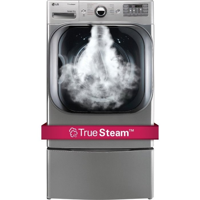 LG Titan Laundry Pair MEGA CAPACITY *Graphite Steel* Washer, GAS