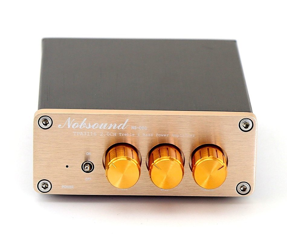 Nobsound® Tpa3116 Hifi 2.0 Channel Stereo Digital Amplifier Treble&bass