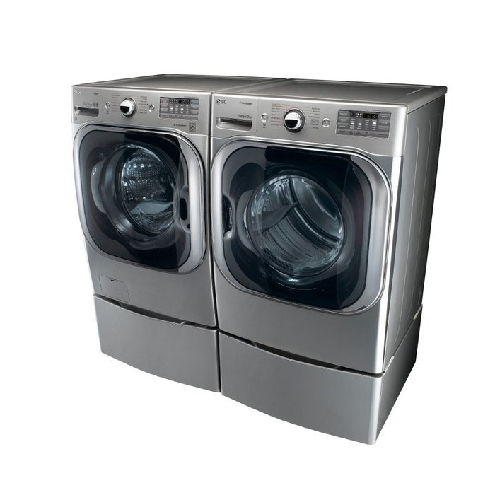 LG Titan Laundry Pair MEGA CAPACITY *Graphite Steel* Washer, GAS