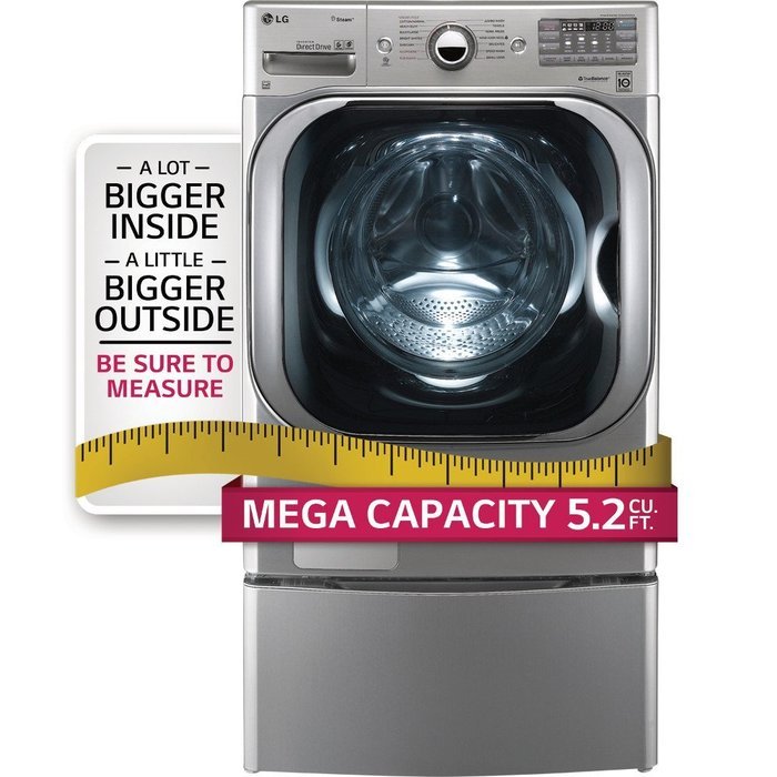 LG Titan Laundry Pair MEGA CAPACITY *Graphite Steel* Washer, GAS