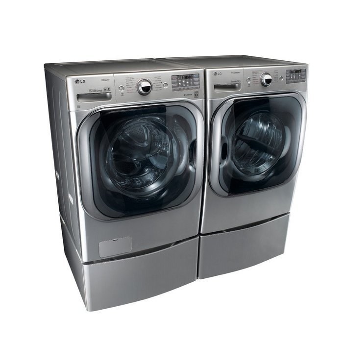 LG Titan Laundry Pair MEGA CAPACITY *Graphite Steel* Washer, GAS