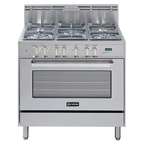 Verona Verona VEFSGE365SS Dual Fuel Range Stainless Steel, 36Inch free