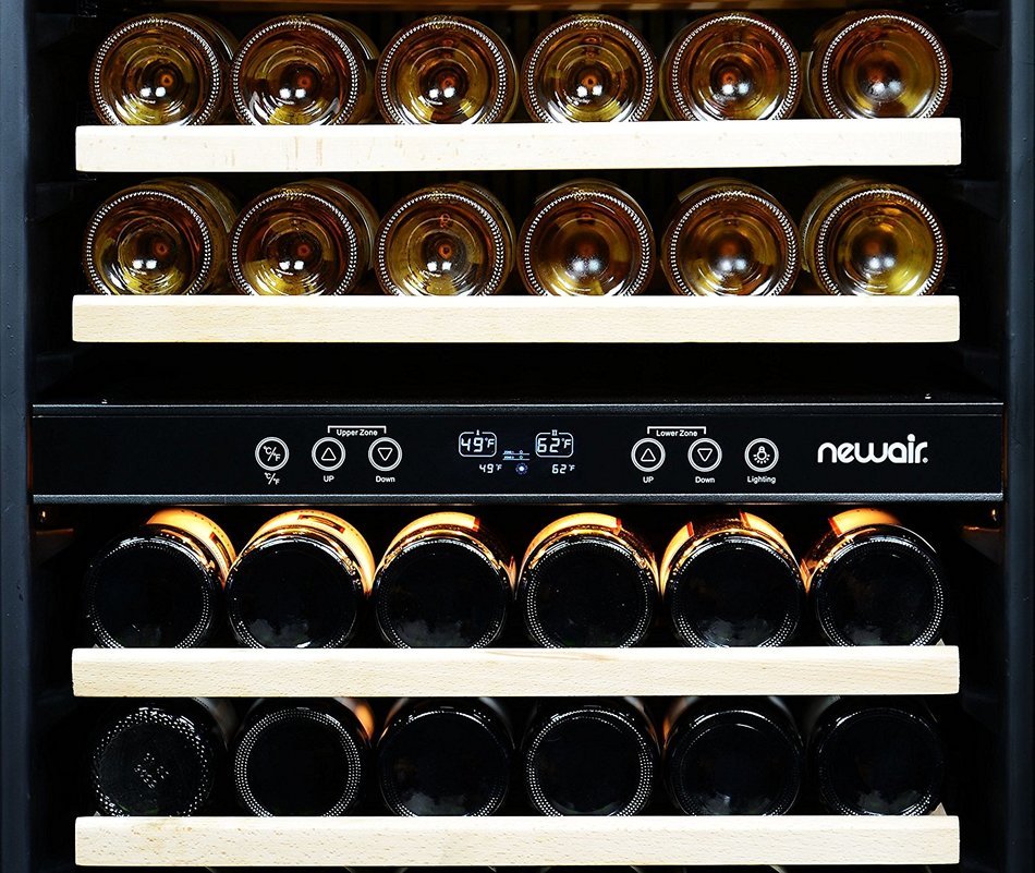 NewAir AWR1160DB Premier Gold Series 116 Bottle BuiltIn WIne Cooler