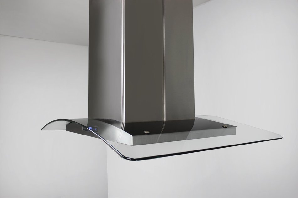 Golden Vantage Stainless Steel 30" Euro Style Island Mount Range Hood