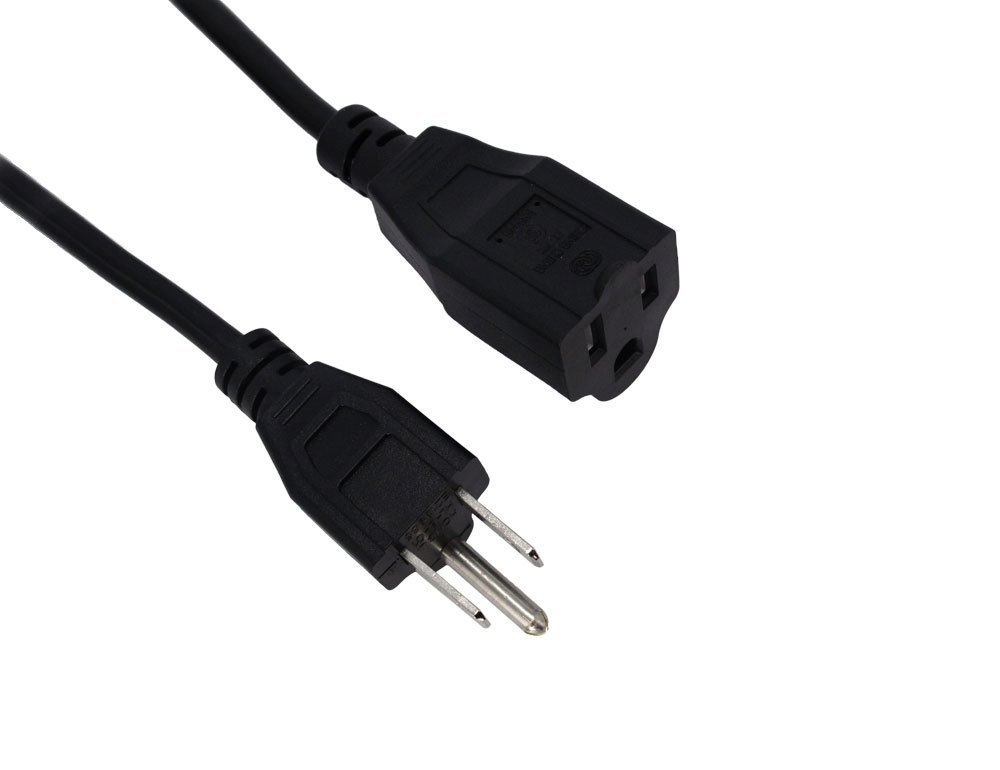 6Inch Power Extension Cable, 5Pack, Outlet Saver, 18 AWG free image