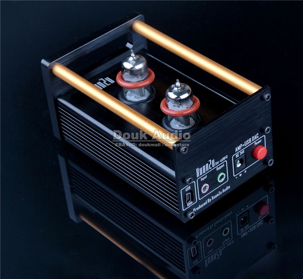Douk Audio 2P2+VMOS Class A Hybrid Tube Amp Headphone Amplifier USB DAC