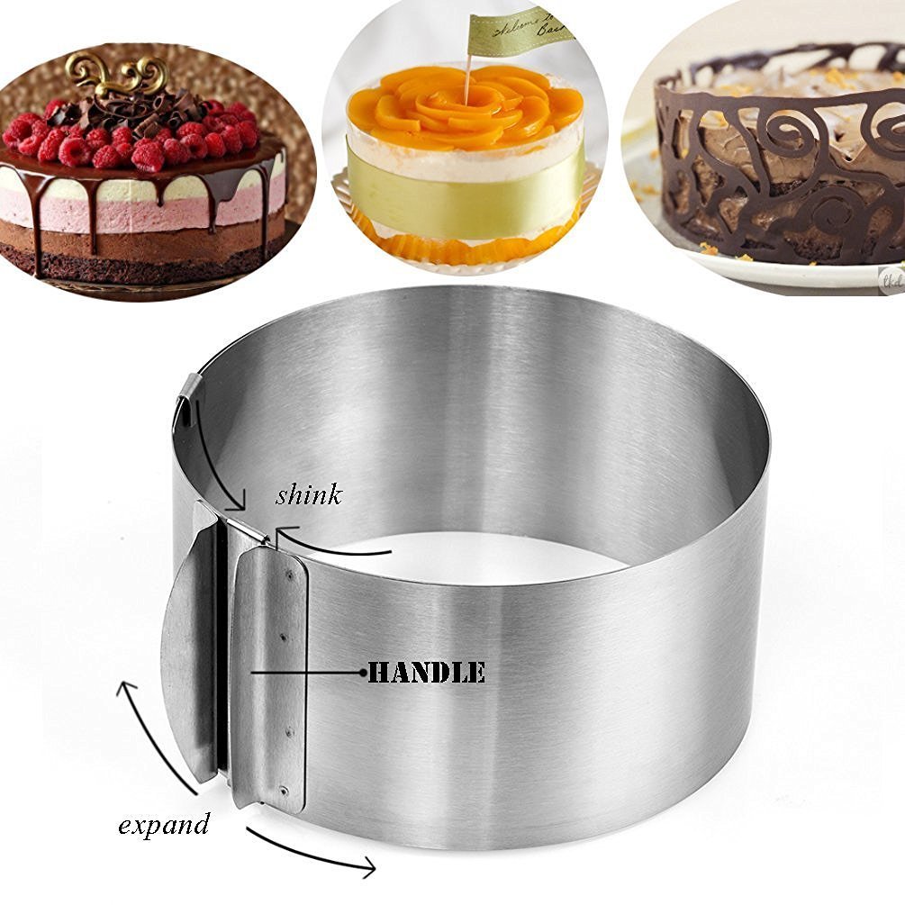 Blacklip Kitchen Pastry Tools Stainless Steel Mousse Cake Ring Mold (9