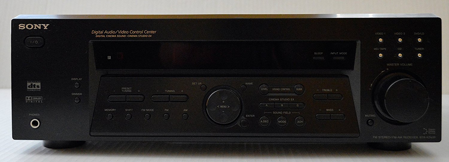 SONY STRK740P SILVER FM STEREO FM AM RECEIVER 5.1 CHANNEL DIGITAL