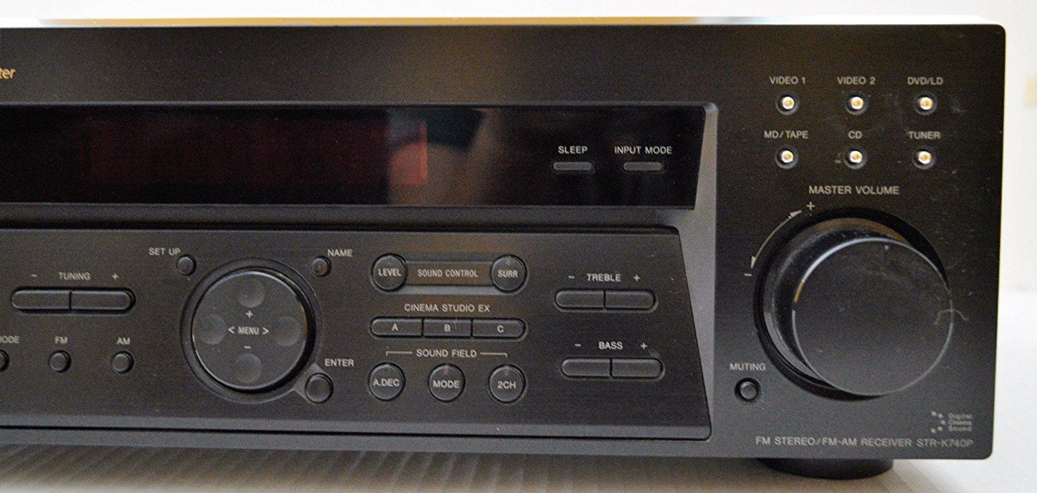 SONY STRK740P SILVER FM STEREO FM AM RECEIVER 5.1 CHANNEL DIGITAL