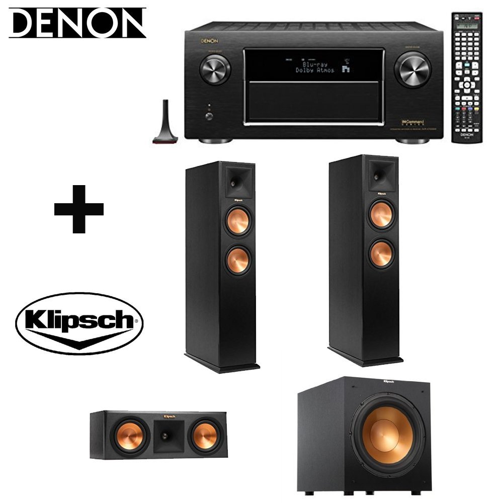 Denon AVRX7200W Integrated Network AV Receiver + 2 Klipsch RP260F