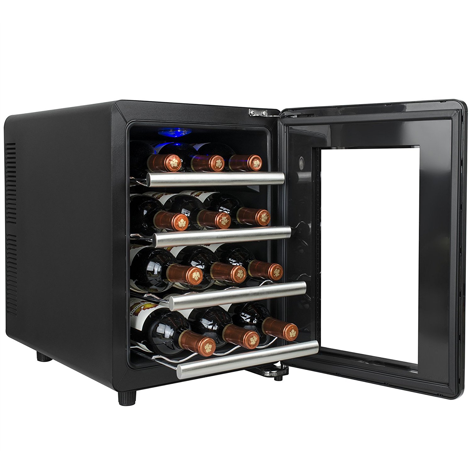 AKDY® 8 Bottle Single Zone Thermoelectric Counter Top Freestanding Wine