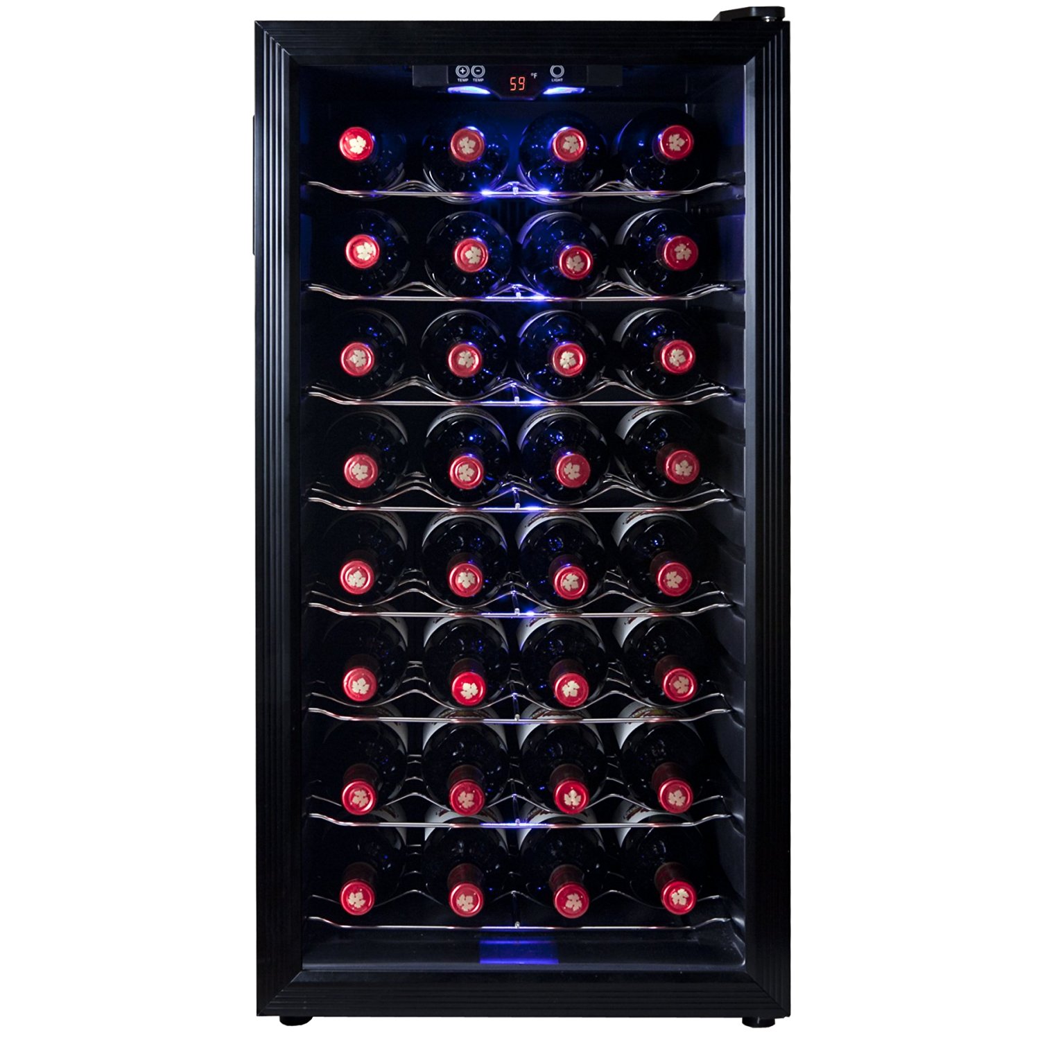 AKDY® 8 Bottle Single Zone Thermoelectric Counter Top Freestanding Wine