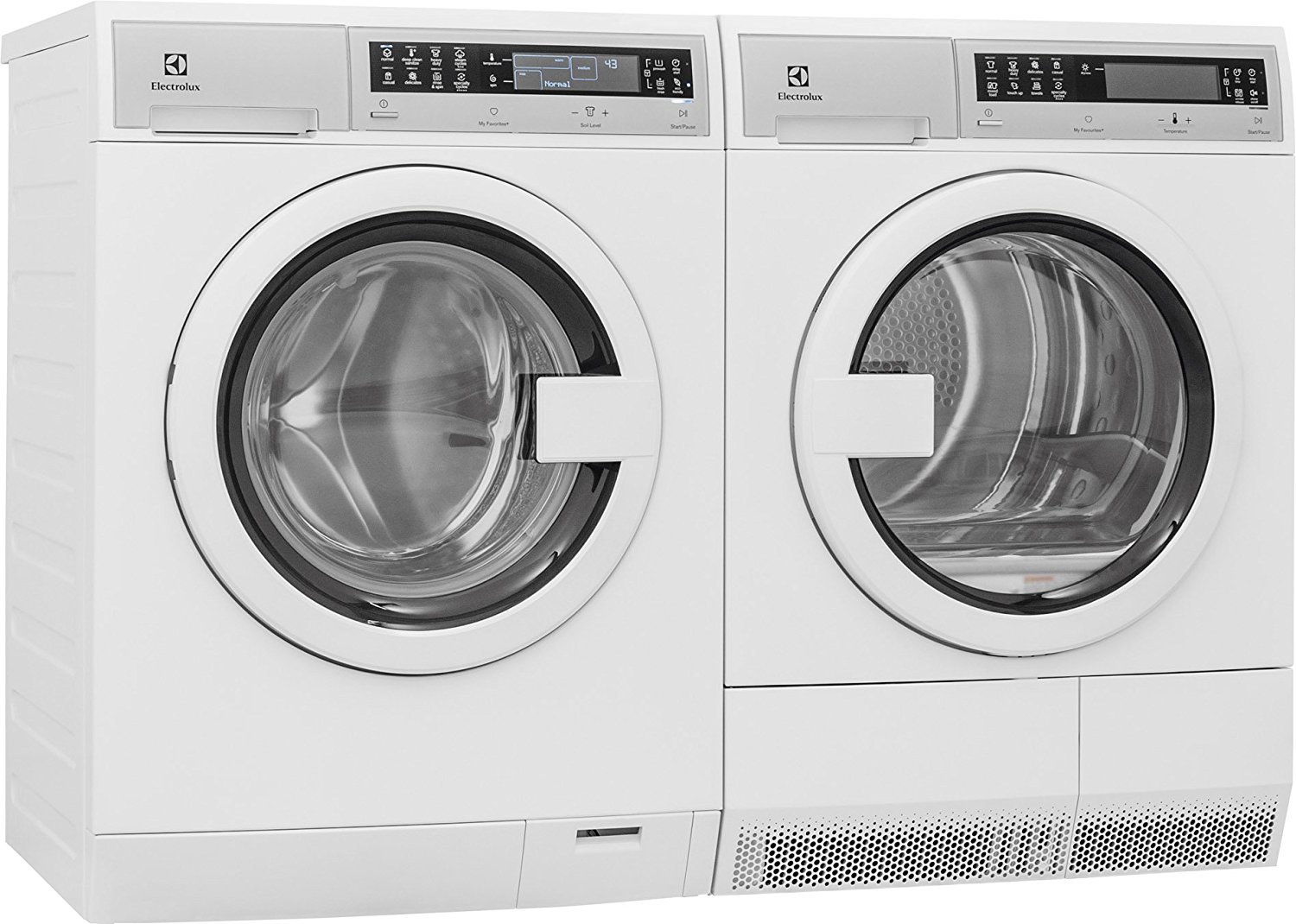Electrolux White Compact Laundry Pair with EIFLS20QSW 24" Front Load