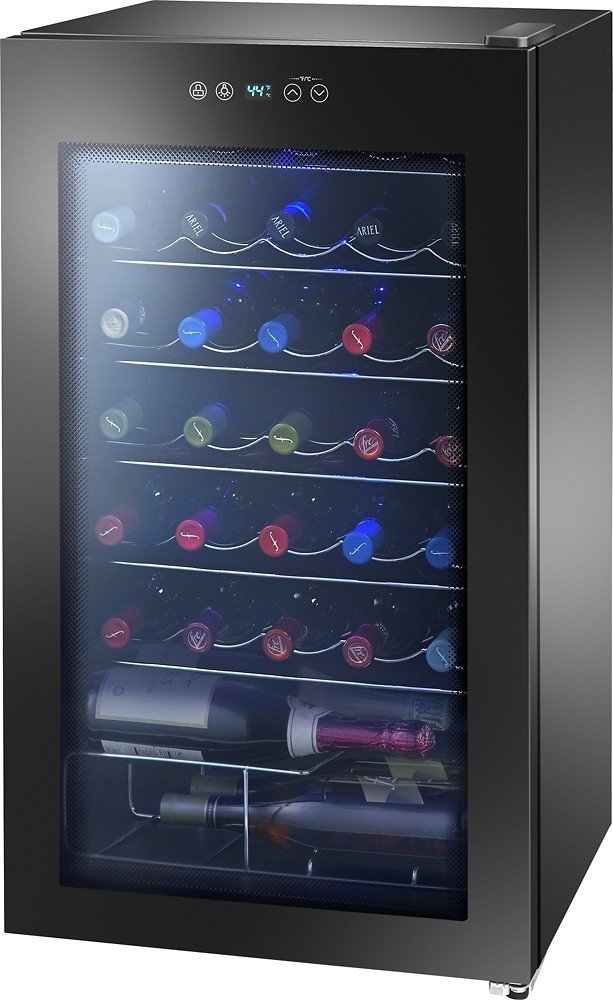Insignia 34Bottle Wine Cooler with Wine Tote Black free image download