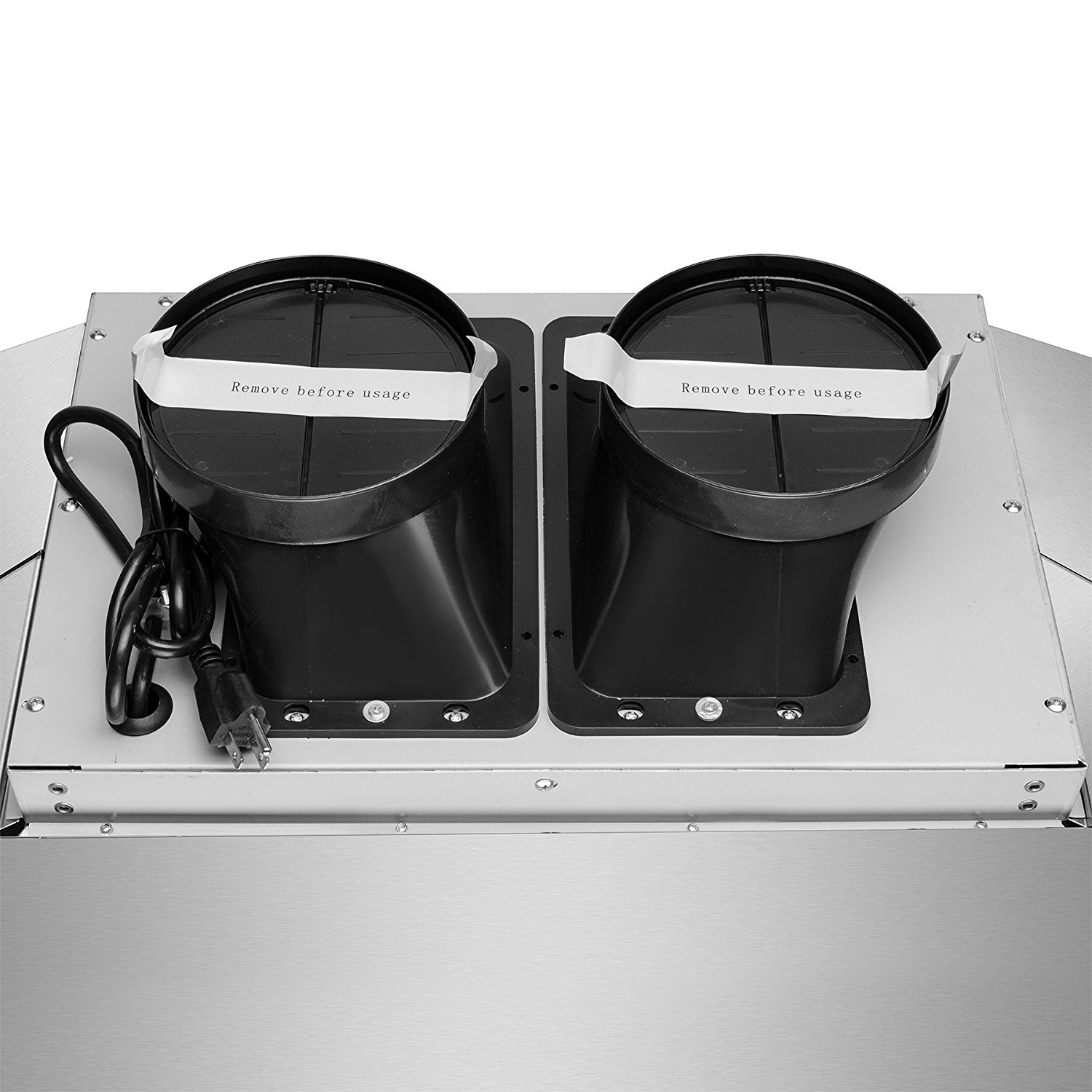 AKDY® 48" Stainless Steel Dual Motor Island Mount Range Hood Touch