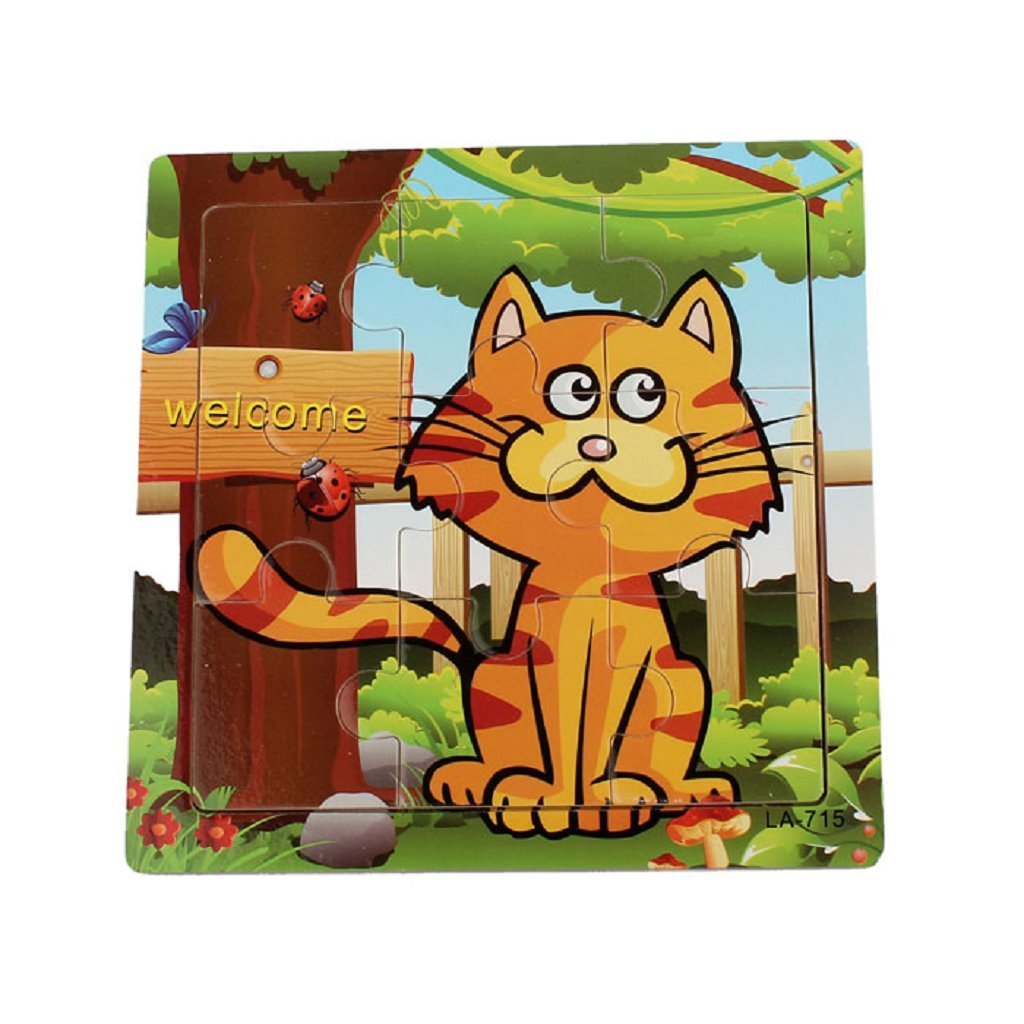 Cat Puzzles Toys ，BeautyVan Wooden Cute Cat Puzzle Educational