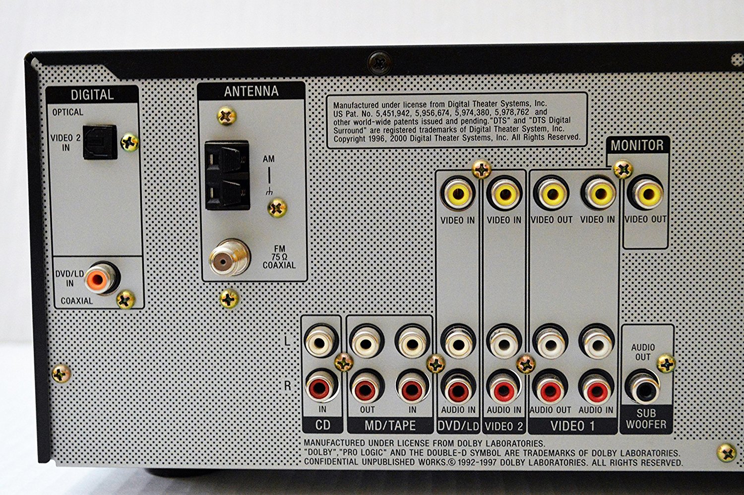 SONY STRK740P SILVER FM STEREO FM AM RECEIVER 5.1 CHANNEL DIGITAL