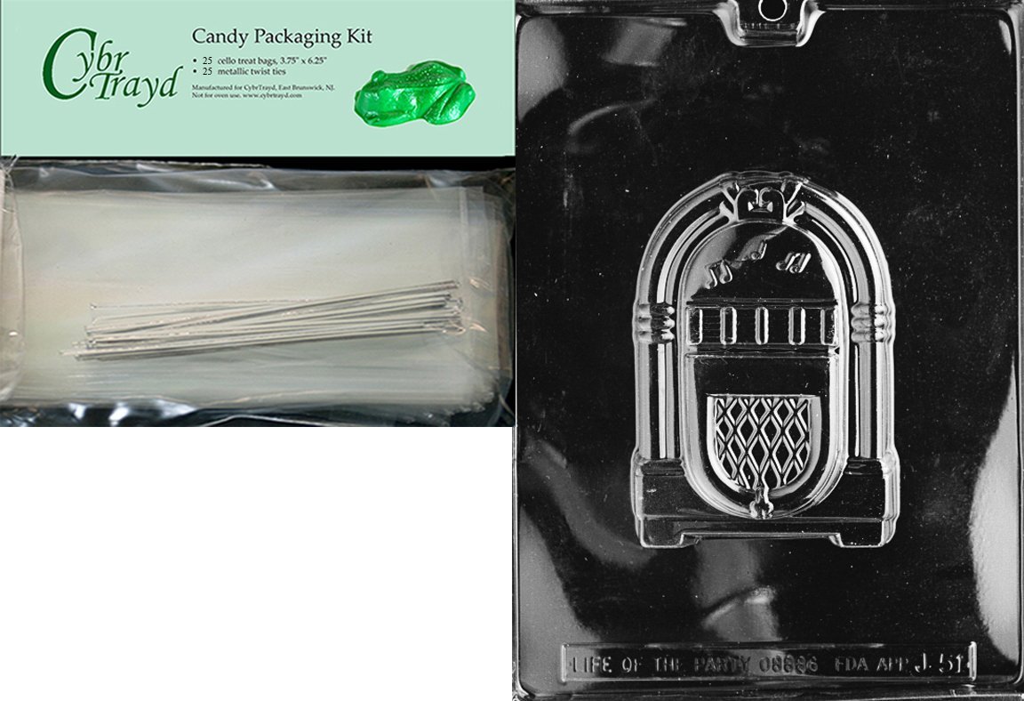 Cybrtrayd J051 Juke Box Jobs Chocolate Candy Mold N5 free image download