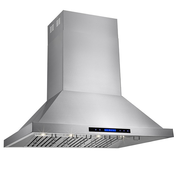 AKDY® 48" Stainless Steel Dual Motor Island Mount Range Hood Touch